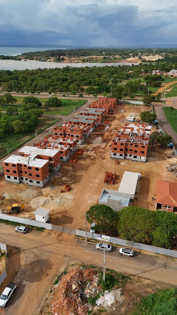 Obra de grande porte com lajes pré-fabricadas Lajes Tocantins